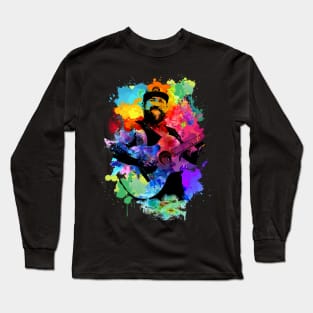 Zachry Alexander Brown - splash watercolor Long Sleeve T-Shirt